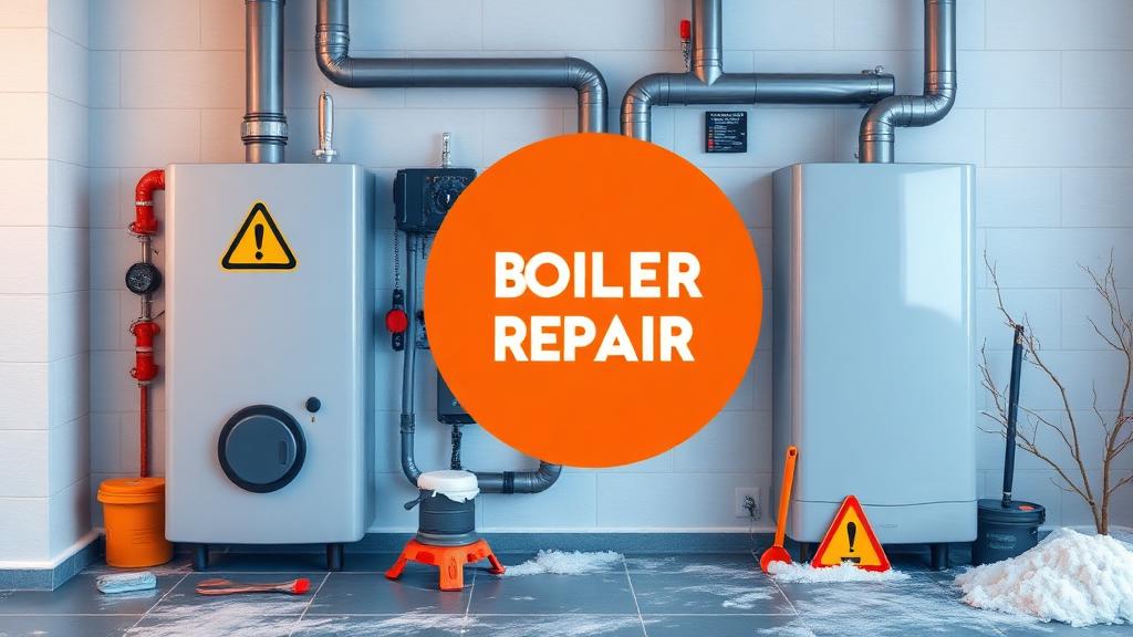 Winter boiler repair warning signs - Gas Safe technician in Kettering inspecting heating system for maintenance